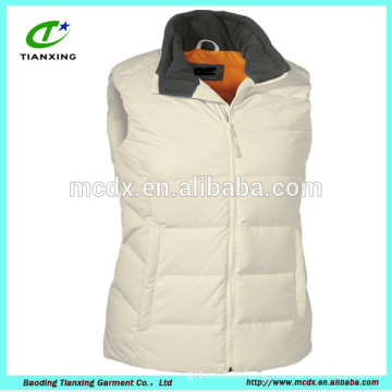 Windproof extremely warm down padded ladies vest